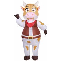 Adult Western Cowboy Inflatable cow suit Full Body Inflated Animal cow Blow Up Suit Fancy Dress Cosplay Halloween Costumes