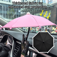Bending Design Car Mobile Phone Sunshade Anti-glare with Clip Cell Phone Umbrella Adjustable Non-slip Auto Phone Bracket