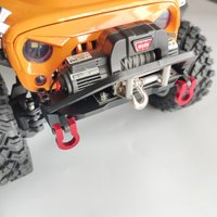 1/12 MJX H12Y Metal Front Bumper Base Winch Appearance Modification Accessories for 1:12 H12Y+ RC Off-road Car Modification Part