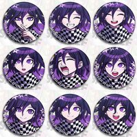 Anime Danganronpa V3: Killing Harmony Kokichi Oma Cosplay Badge Button Brooch Pin Metal Pendnat Medal Cartoon Birthday Gift