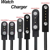 Charging Cable for Magnetic Smartwatches Featuring a 2-Pin/4Pin USB Connector, with a Secure Magnetic Connection