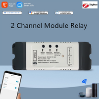 Tuya Smart 2CH Wifi Zigbee DC Motor Forward Reverse Switch,12V 24V 32V,2 Channel Module Relay,Alexa Google RF 433 Remote Control