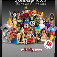 Disney 100th Anniversary cartoon animation mini figurines Mickey Elsa Stitch children's assembly brick toys holiday party gifts