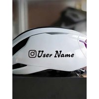 AliExpress NONE 1PC User Name Custom Instagram Handwritten Motorcycle Stickers Waterproof DIY Fuel Tank Helmet Car Window Bicycle Vinyl Decals