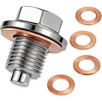 M12 M14 M16 M18 M20 Magnetic Oil Drain Plug Magnetic Stainless Steel Sump Drain Nut Bolt with Neodymium Magnet Screw Nut Bolt