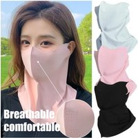 AliExpress NONE Women Summer UV Protection Neck Scarf Ice Silk Face Mask Cover Outdoor Wrap Cover Cycling Sports Sun Proof Sunscreen Dustproof