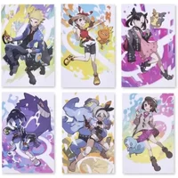 American Version of PokeMon Center Trainers Series Little Youmali, Salina, Chibana Posters, Home Canvas Hanging Paintings