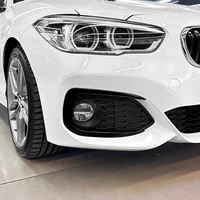 2Pcs Car Front Bumper Fog Light Grille Canards Trim Bodykits For BMW 1 Series F20 F21 118i 120i 125i M Sport Facelift 2015-2019
