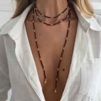 SHIXIN Vintage Seed Beads Chain Long Choker Necklace Women Stackable Adjustable Sweater Chain 2026 Fashion Jewelry Accessories