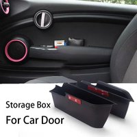 Boîte de rangement pour Mini Cooper F56 F55, Support de poignée de porte de voiture, Support avant et arrière, boîte de rangement de siège de clé de téléphone, accessoire de voiture
