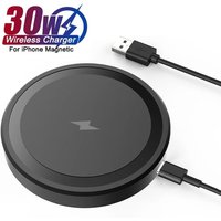 For Magsafe Desktop Type C 30W Magnetic Wireless Charger for iPhone 17 16 15 14 13 12 Pro Max Magnet Fast Charging Phone Stand