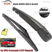 For 9" inch OPEL Crossland X 2017 Onwards Car Wiper Blade Rear Window Windscreen Wiper Arm Blade Set Auto Wiper Accessories
