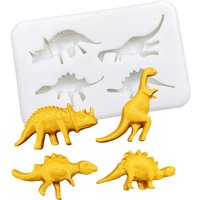 Dinosaur Silicone Sugarcraft Mold Resin Tools Cupcake Baking Mould Fondant Cake Decorating Tools
