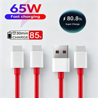 TPE 65W PD 3.0 USB to Type C Fast Charging Cable High Speed Data Cord Durable Anti Break Wire For iPhone OnePlus Xiaomi Samsung