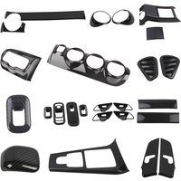 Kit intérieur en Fiber de carbone pour Mercedes Benz classe A W177 A200 A220 2019 – 2021 A, garniture de couvercle de bol pour haut-parleur/poignée de porte