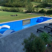 Quality 40ft Garden Villa Acrylic Glass Window Pools Shell Outdoor Fiberglass Large Above Ground Container Swimming Pool