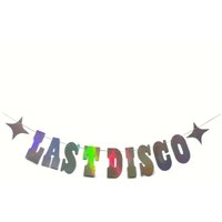 Last Disco Bridal Gift Party Decoration Illusionary Laser Banner Disco Single Party Flag and Flower