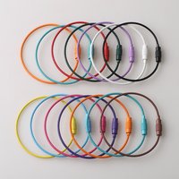 10pcs 50mm Iron Key Ring Set Colorful Screw Lock Keychain Holders for DIY Jewelry Making And Keychain Findings