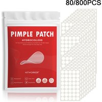 80/ 800PCS Hydrocolloid Acne Patch Invisible Waterproof Pimple Spot Cover Healing Dressing For Face Sensitive Skin