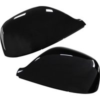 Pair Gloss Black Wing Mirror Cover Caps Left+Right For VW T6 Transporter 2015-19