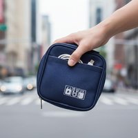 【C】Waterproof Portable Cable Organizer Bag Travel Digital Accessories Pouch For USB Bank Earphones Storage Case