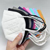 FFP2 Respirator Masks CE Approved KN95 mascarillas fpp2 5-layer Security Protection Mask Adult Face masque Color ffp2 NR