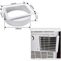 AC Exhaust Hose Connector Air Conditioner Interface Pipe Seamless Connection Versatile Accessory Compatible With 15cm Outlet