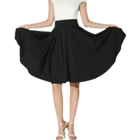 Elegant Solid Color High Waist Skirt Bohemian Style Casual Mid-length Skirt Pleated Skirt Women's