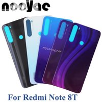 The Best For Xiaomi Redmi Note 8T Back Cover Glass Battery Door Rear Case Panel Back Housing Camera Lens