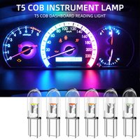 10PCS T5 Led Bulb W3W W1.2W COB LED Bulbs Car Interior Lights 12V Canbus Dashboard Warming Indicator Wedge Lamps