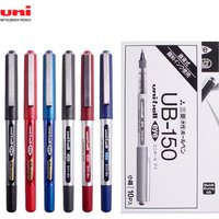 UNI Stationery Micro Gel Pens, 0.38/0.5mm Large Capacity UB-150 Straight Liquid Ballpoint Pen, Learning And Office Supplies
