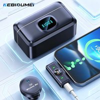 KEBIDUMEI Lavalier Microphone 2.4GHz Wireless Microphone Magnetic Suction Microphone With Charging Case For Video Recording Plug