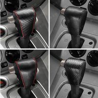 Leather Car Gear Head Shift Knob Cover Fit for Nissan NV200 Gear Shift Collars Accessories
