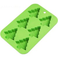 Christmas Silicone Molds Mini Xmas Fondant Chocolate Candy Cake Molds Christmas Tree Baking Molds for Xmas Party Cake Decor