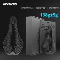 AliExpress NONE ULLICYC 3D Printed Bicycle Saddle Ultralight Carbon saddle 242*136mm 138g Bike Saddle for MTB Gravel Road Bike Seat bicycle part