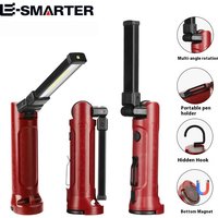 COB Work Light 180° Folding Flashlight USB Rechargeable Portable Camping Emergency Repair Spotlight With Hanging Hook Magnetic