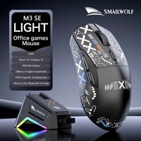 26 new products SMAILWOLF M3 gaming mouse laptop e-sports FPS Bluetooth wireless 2.4g home mouse lightweight