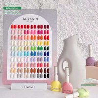 Govandi 60pcs Korean Style Loverly Macaron Gel Polish Set 15ML UV Gel Enamel Manicure Salon SoakOff Nail Polish With Color Card
