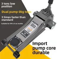 Durable AbleHorizontal Jack New 3t Horizontal 2.5 Car Tire Replacement Small Cargo Auto Repair Off-road Heavy Duty Double Pump O