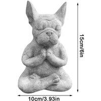 Outdoor Jardin Garten Yoga Pose Meditation Dog Resin Statue Ornaments Waterproof for Office Home Decor Garden Decoration