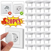 Childproof Safety European Socket Covers 10Pack Outlet Plugs For Baby Toddler Home Electrical Protection Durable