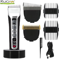 Elektrische Haarschneidemaschine mit einzigartig geformter beweglicher Klinge, LCD-Display, USB-aufladbar, für Salon, Männer, Haarschneider, Friseur.