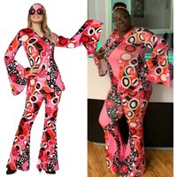 70s Disco Outfit Women 80's Disco Dress Pants Halloween Costume Hippie Clothes Retro Hippie