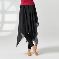 New Latin Dance Pants Skirt Modern Dance Pants Chiffon Training Clothes Adult Women Ballet Dance Skirt Classical Swing Skirt