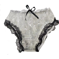 LangKee Haian PVC Cami Briefs Lace Panties Ladies Briefs Color Transparent