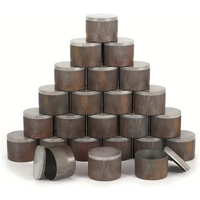 Set of 12/24Pack Vintage Tin Metal Candle Jars, 8 Ounces Each,Empty Tin Cans For Making Candle