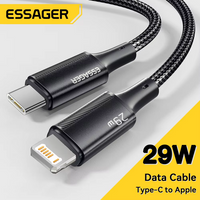 Câble USB C Essager pour iPhone 14 13 12 11 Pro Max Xs Plus, câble de charge rapide 29W, Type C vers Lightning, pour iPad Macboo