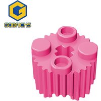 Gobricks 10PCS MOC 92947 2x2 Cylinder Bricks High-Tech Assembles Particles Building Blocks Education Parts Toy For Kid Gift