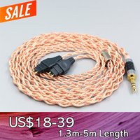 4 Core 1.7mm Litz HiFi-OFC Earphone Braided Cable For Sennheiser HD580 HD600 HD650 HDxxx HD660S HD58x HD6xx LN008073