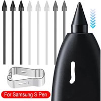 Touch Stylus S Pen Tips Replacement Nibs With Clip For Samsung Galaxy S24 S24Ultra Tab S9 S9U S9FE S Pencil Metal Spare Nib